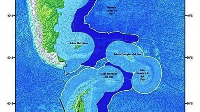 Tierra, hielo y mar. El mapa que la Argentina defiende en la ONU.