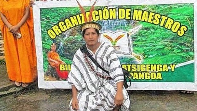 El líder indígena. Era docente bilingüe y gerente de los Pueblos Originarios Amazónicos de la Municipalidad Distrital de Pangoa.