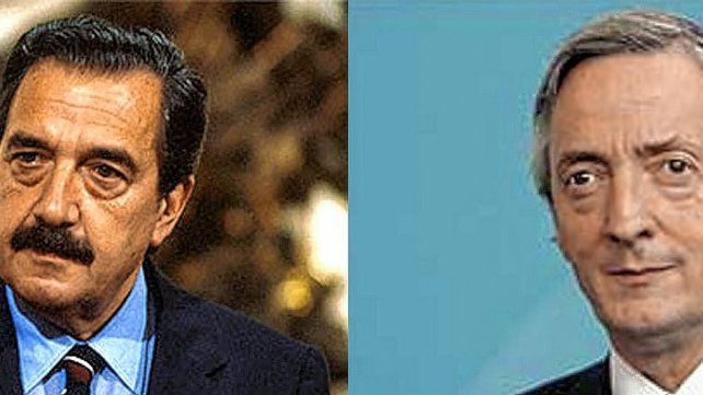 Alfonsín y Kirchner. Los dos presidentes adhirieron a la mudanza de la capital.