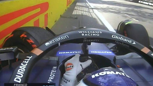 El piloto argentino Franco Colapinto perdió el control durante el entrenamiento libre y quedó fuera de la sesión cuando restaban 17 minutos El piloto argentino Franco Colapinto perdió el control durante el entrenamiento libre y quedó fuera de la sesión cuando restaban 17 minutos