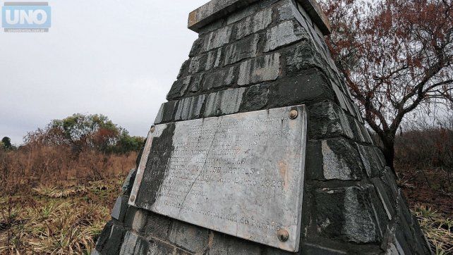 La pirámide mocha marca la zona aproximada donde se desarrolló la batalla