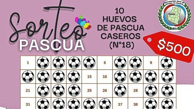 Sorteo. Los elencos realizan un sorteo para reunir fondos y comprar indumentaria deportiva.