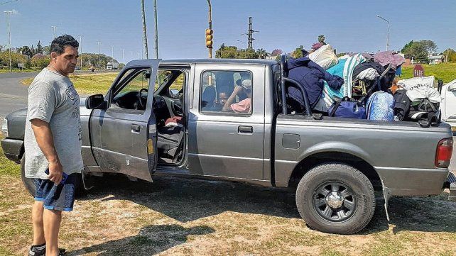 Fabricio, el oriundo de Paraná que trasladó a la familia venezolana hasta la ruta 18.