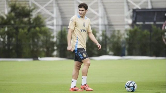 Julián Álvarez se perfila como uno de los titulares ante Venezuela. Julián Álvarez se perfila como uno de los titulares ante Venezuela.