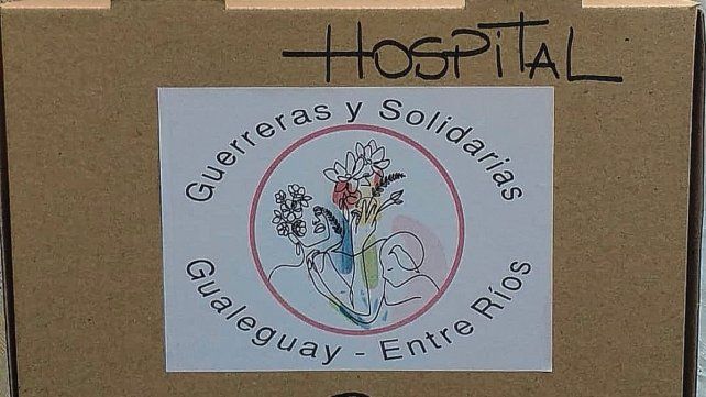 Cajas. Diferente hospitales de la provincia ya recibieron las mantas y los gorritos que se cosen en Gualeguay.