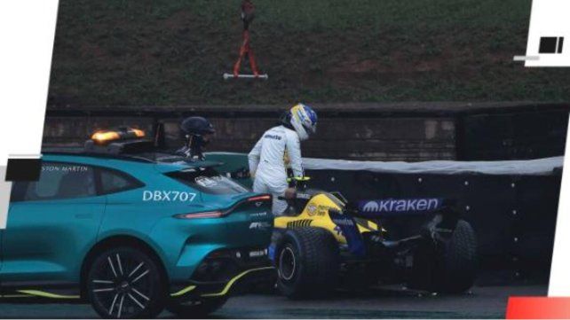Franco Colapinto mostró su tristeza por el choque en la clasificación del GP de Brasil de F1 Franco Colapinto mostró su tristeza por el choque en la clasificación del GP de Brasil de F1