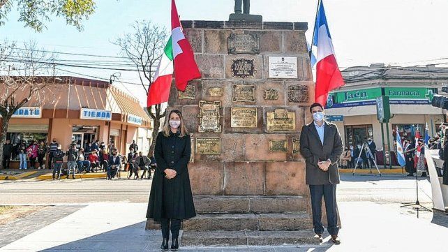 Laura Stratta encabezó el acto en San José este viernes.
