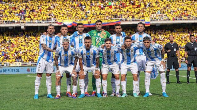 La formación titular de Argentina ante Colombia La formación titular de Argentina ante Colombia
