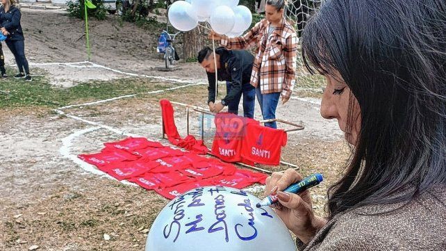 María de los Ángeles Scetta, abuela de Santino, y un sentido mensaje. María de los Ángeles Scetta, abuela de Santino, y un sentido mensaje.