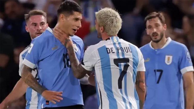 La respuesta de Rodrigo De Paul al jugador de Uruguay que le hizo gestos obscenos La respuesta de Rodrigo De Paul al jugador de Uruguay que le hizo gestos obscenos