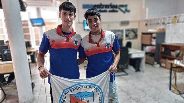 Bochas: Carmelo y Gonzalo pertenecen a la Asociación Paranaense. Bochas: Carmelo y Gonzalo pertenecen a la Asociación Paranaense.