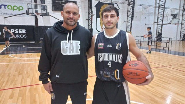 Pablo Jaworsky y Lautaro Vilotta, entrenador y jugador de Estudiantes. Pablo Jaworsky y Lautaro Vilotta, entrenador y jugador de Estudiantes.