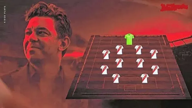 Sin Meza, este sería el once del River de Marcelo Gallardo. Sin Meza, este sería el once del River de Marcelo Gallardo.
