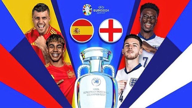 España e Inglaterra se ven las caras en la final de la Eurocopa que se disputa en Alemania. España e Inglaterra se ven las caras en la final de la Eurocopa que se disputa en Alemania.