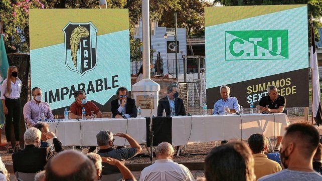 La presentación de lo que es la sexta sede del CAE: el club de Tenis Urquiza.