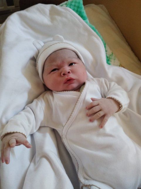 Lorenzo nació este mediodía en Chajarí. Fue el segundo bebé nacido en 2021 en Entre Ríos.