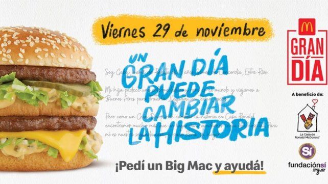 Se viene un nuevo Gran Día: McDonald's te invita a ayudar Se viene un nuevo Gran Día: McDonald's te invita a ayudar