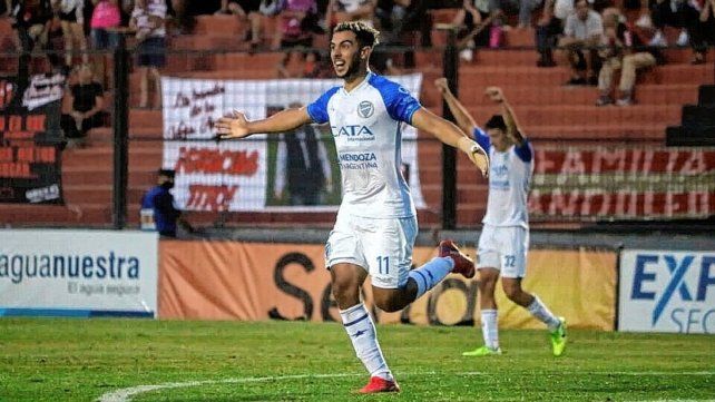 Martín Ojeda festeja su gol ante Patronato en el Grella jugando para Godoy Cruz. Martín Ojeda festeja su gol ante Patronato en el Grella jugando para Godoy Cruz.