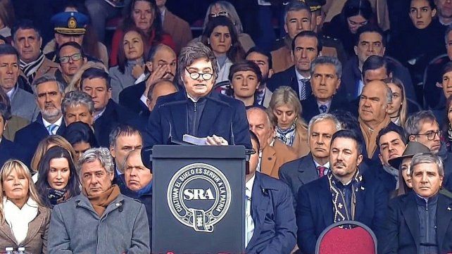 Javier Milei en la Rural de Palermo. Javier Milei en la Rural de Palermo.