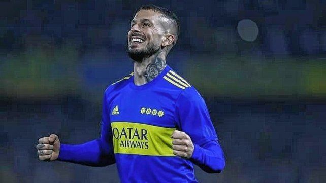Darío Benedetto celebra el gol de Boca sobre los 10 minutos.