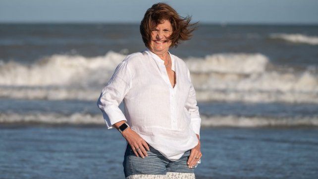 Patricia Bullrich en la costa argentina.