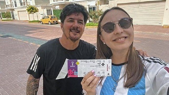 En Qatar Maitena recibió una entrada de la familia Messi para la final