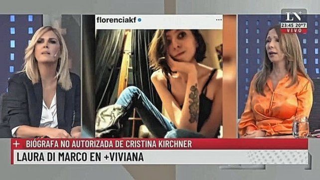 La presentadora televisiva junto a Laura Di Marco sostuvieron que Florencia tiene una supuesta "anorexia nerviosa galopante" por culpa de Cristina Fernández