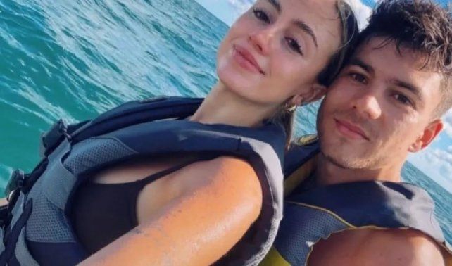 Lucas Blondel, jugador de Boca, junto a su pareja, Morena Beltrán. Lucas Blondel, jugador de Boca, junto a su pareja, Morena Beltrán.