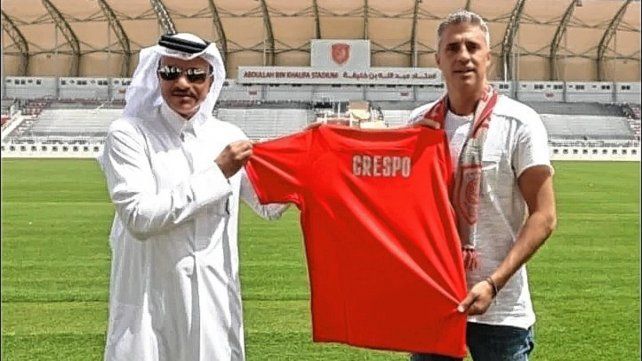 Hernán Crespo fue presentado como nuevo DT de Al Duhail.