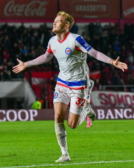 Luciano Gondou marcó para Argentinos. Luciano Gondou marcó para Argentinos.