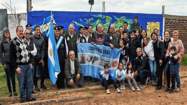 Un club de Concordia homenajeó a un ex combatiente.