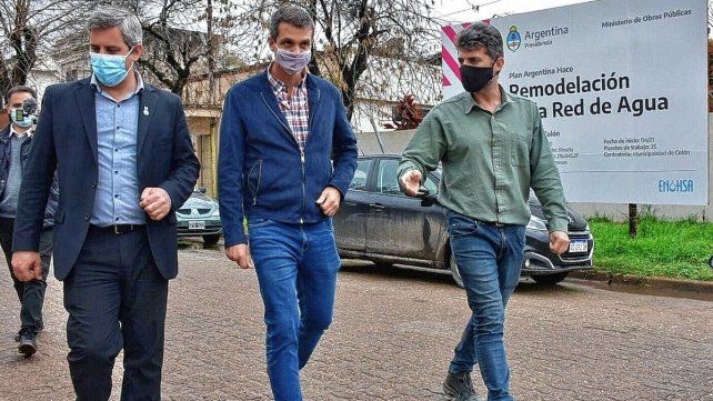 Cresto estuvo con Walser en Colón: el Frente de Todos encara la recta final de la campaña.