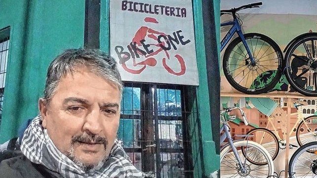 Claudio, el bicicletero solidario de Paraná Claudio, el bicicletero solidario de Paraná