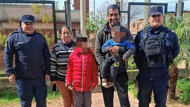 Policías salvaron la vida de un niño.