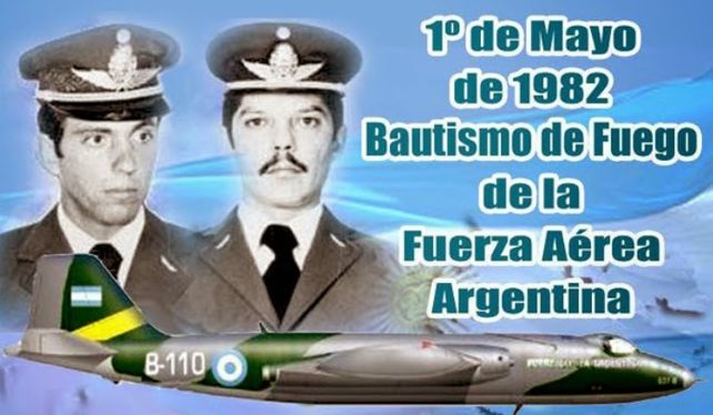Teniente Eduardo de Ibáñez y Primer Teniente Mario González. Gentileza Fuerza Aérea Argentina