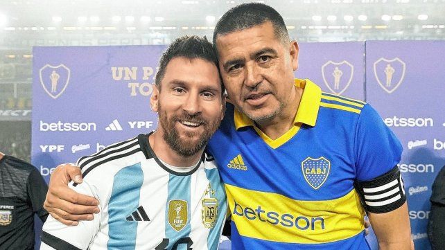 Riquelme y Messi Riquelme y Messi