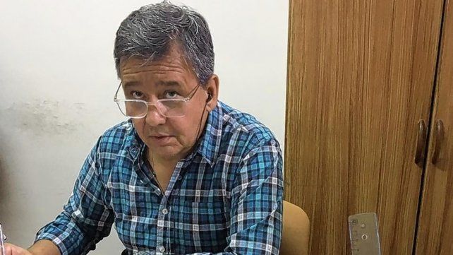 Marcelo Pagani, secretario general de Agmer, durante el debate que se realizó por videoconferencia.