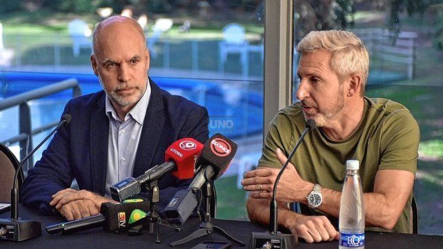 Horacio Rodríguez Larreta y Rogelio Frigerio encabezaron una conferencia de prensa en Paraná. Horacio Rodríguez Larreta y Rogelio Frigerio encabezaron una conferencia de prensa en Paraná.