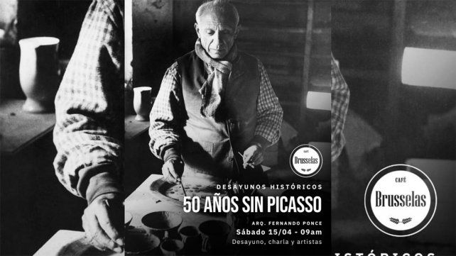 El desayuno especial por los 50 años sin Pablo Picasso se realizará el sábado 15 de abril desde las 9 horas.