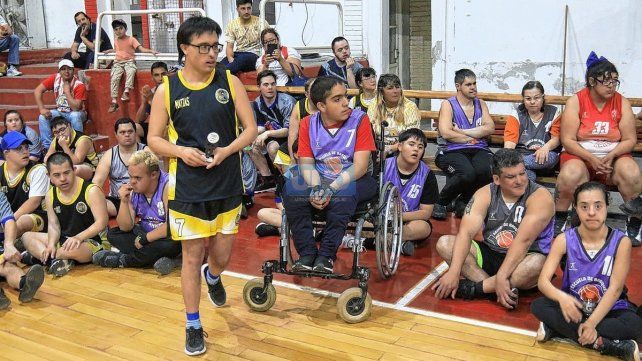El encuentro de básquet llegaron equipos de todo el país.