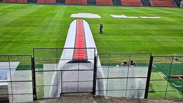 La manga que estrenará Patronato mide unos 15 metros. La manga que estrenará Patronato mide unos 15 metros.