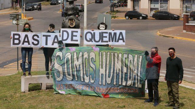 En Paraná pidieron por la Ley que frene las quemas. 