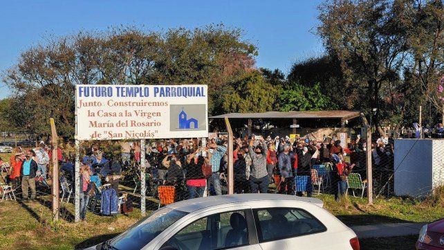 Proyecto. En el predio se construye la capilla bajo la advocación de la Virgen de San Nicolás y en el futuro -por la afluencia de fieles- podrá ser elevado a santuario.