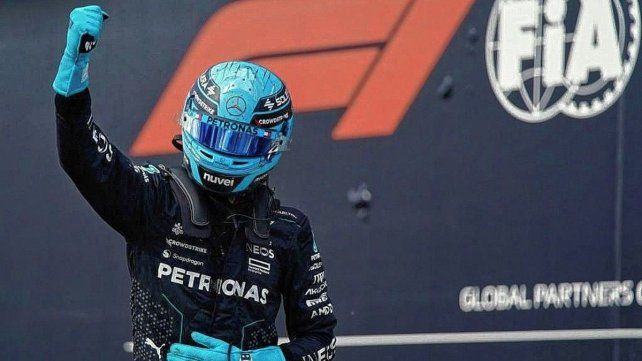 George Russell con el uno en el Giles Villeneuve. George Russell con el uno en el Giles Villeneuve.