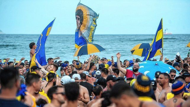 Banderazo histórico de los hinchas Xeneizes en Río de Janeiro Banderazo histórico de los hinchas Xeneizes en Río de Janeiro