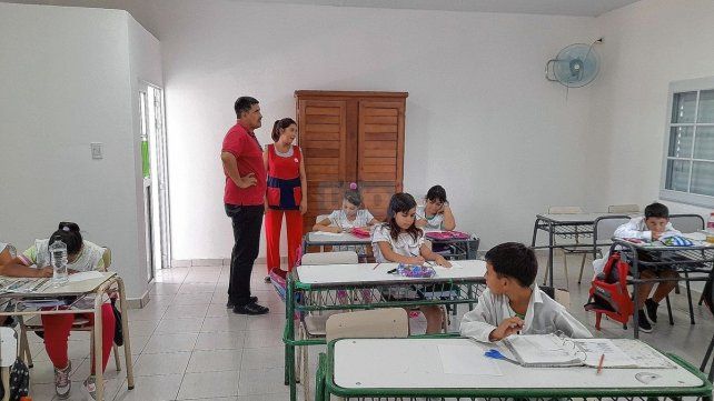 Estreno. La Escuela Nº26 Justo José de Urquiza inició este ciclo lectivo 2023 con tres nuevas aulas con galería.