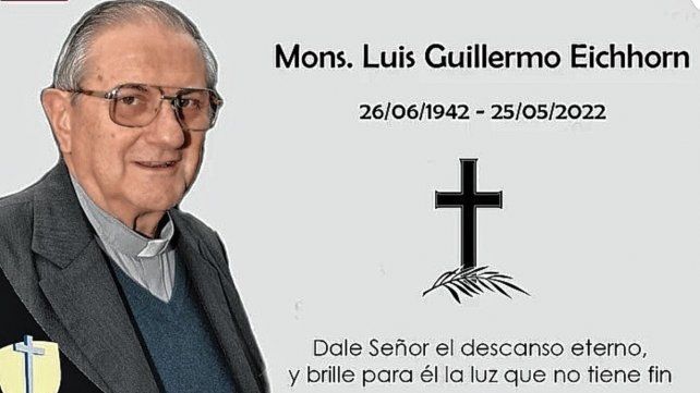 Eichhorn. Nació en Gilbert y fue ordenado sacerdote en Concepción del Uruguay.