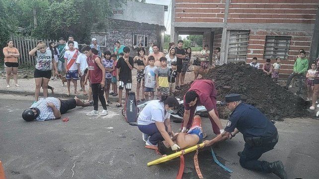 Dos heridos en Concordia. Dos heridos en Concordia.