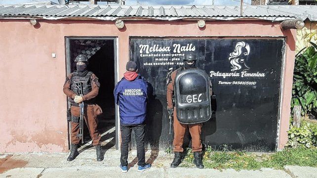 Las pesquisas por la vena de drogas en Federal demandaron varios meses hasta que se hicieron allanamientos en el barrio Las Flores y el centro de la localidad.