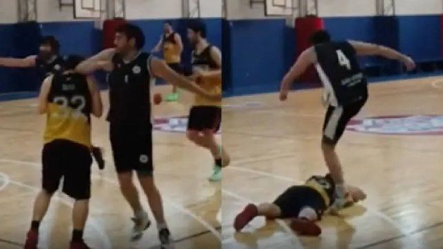 Violencia en un partido amateur: codazo, pisotón en la cabeza y sanciones ejemplares. Violencia en un partido amateur: codazo, pisotón en la cabeza y sanciones ejemplares.